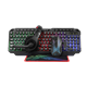 Set Tastatura+Miš+Slušalice+Podloga USB Xtrike CMX411 4in1 gejmerski set za sa površinskim osvetljenjem crno/crven