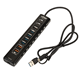 NITRO CONCEPTS UH1 HIBRID USB HUB 10 PORTOVA